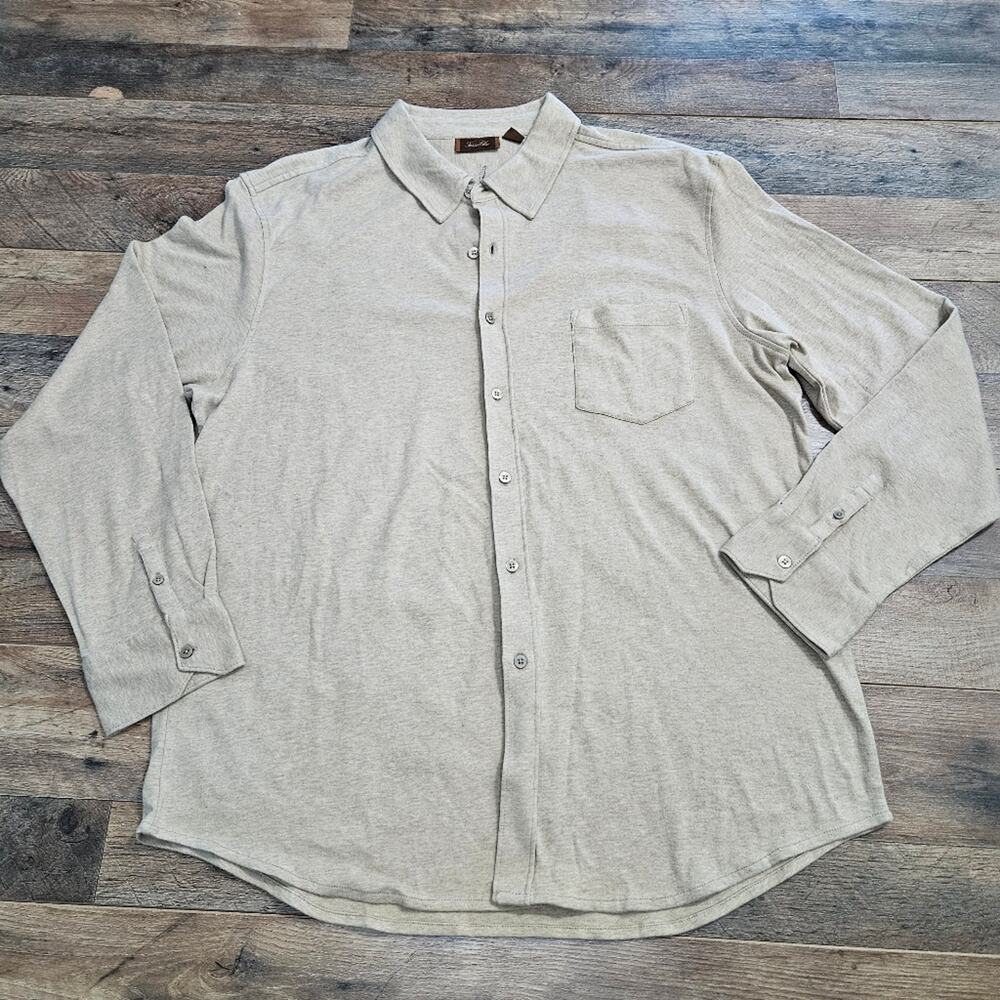 New Tasso‎ Elba Shirt Fine Menswear Button Front Collared Long Sleeve XL Cotton